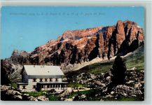 Sellajchaus gegen die Sella Berghütte