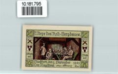 39418 O3250 Staßfurt - Notgeld Bergbau