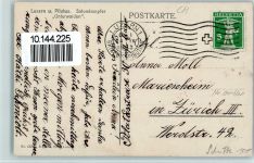 Luzern Lucerne Pilatus Unterwalden Raddampfer 1913