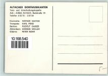 Volksmusik - Altacher Dorfmusikanten AK Musikgruppe 1968 Foto AK