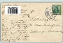 Gewburtstag - Mädchen mit einem Brief und Flieder AK Flieder 1909 Prägedruck