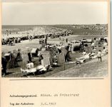 25761 W2242 Büsum FOTO KEINE AK Am Grünstrand Foto montiert auf Karton