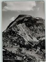 83471 W8240 Königssee b Berchtesgaden - Schneibsteinhaus mit Schneibstein Hüttenstempel Berggasthaus Jennerbahn