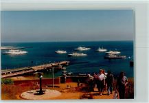 27498 W2192 Helgoland FOTO KEINE AK Terrasse am Falm Schiffe Landungsbrücke