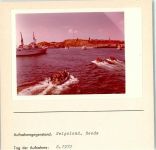 27498 W2192 Helgoland FOTO KEINE AK Reede Foto montiert auf Karton