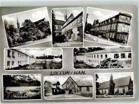 31547 W3076 Loccum - Kloster Ehem. Zisterziensterkloster Konventsgebäude Evangel. Akademie Priorsgarten Nordtor Bachteich im Klsoterpark