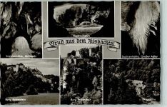 91344 W8581 Ahorntal - Ailsbachtal Sophienhöhle Burg Rabenstein Neumühle