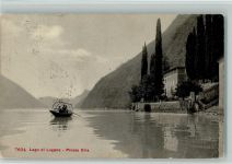 72024 Oria 1898 - Luganersee Ruderboot Seeufer