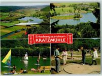 85125 W8079 Kratzmühle - Seecafe Bootshaus Liegewiese Surfer Minigolf