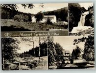 08223 O9705 Grünbach , Vogtl - FDGB-Erholungsheim Druckersmühle Rißfälle Göltzschtal Bahnhofstraße