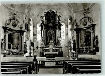 83339 W8224 Ising , Chiemsee - Wallfahrtskirche Marienkirche Rückseite mit Abschürfungen bzw Kleberesten