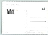 83339 W8224 Ising , Chiemsee - Wallfahrtskirche Marienkirche Rückseite mit Abschürfungen bzw Kleberesten