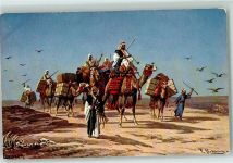 Serie 792-4 Ägypten Karawane Volkstypen AK Perlberg, F. 1917