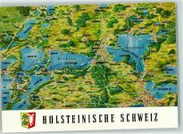 23714 W2427 Malente - Landkarte Holsteinische Schweiz