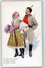 Von K. Simunka Trachten Tschechien 1919 Gebrauchsspuren