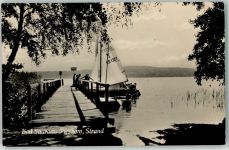 15526 O1241 Bad Saarow - Pieskow Strand Segelboot
