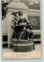 W2000 Hamburg Kaiser Wilhelm Denkmal Gruppe Wohlfahrtsgesetze Denkmal 1906