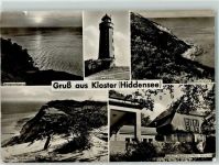18565 O2346 Kloster , Hiddensee - Leuchtturm Dornbusch Gerhart Hauptmann Haus