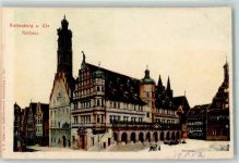91541 W8803 Rothenburg ob der Tauber - Rathaus Reliefdruck, plastisch ausgearbeitet