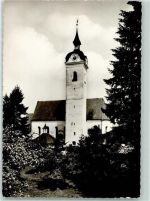 83569 W8097 Vogtareuth - Rückseite mit Abschürfungen bzw Kleberesten Kirche