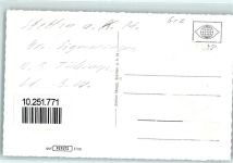 72510 W7488 Stetten am kalten Markt - Gasthaus zur Krone Kirche Rückseite mit Abschürfungen bzw Kleberesten