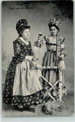 Trachten aus der Wachau AK Trachten Österreich 1907