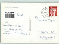 74405 W7160 Gaildorf - Parkschule Rückseite mit Abschürfungen bzw Kleberesten