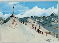 87561 W8980 Oberstdorf - Nebelhorn-Gipfel mit Zugspitze und Hochvogel