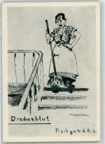 Künstlerkarte Reihe Wein Nr. 6 Drachenblut AK Wein