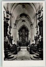 97877 W6980 Bronnbach , Tauber - Inneres der Klosterkirche