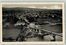 54338 W5502 Schweich , Mosel Karte beschädigt