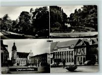 06366 O4370 Köthen , Anh - Schloßpark Marktplatz Rathaus Hubertusteich Klubhaus d. Werktätigen
