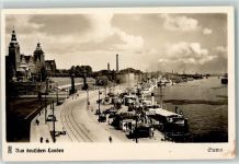 Stettin Szczecin - Blick auf die Oder mit der Hakenterrasse Aus deutschen Landen