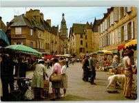 24200 Sarlat-la-Caneda - Le Marche Place de la Liberte Marktszene
