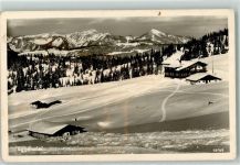 6344 Kössen 1950 Foto AK Eggenalm im Winter AK