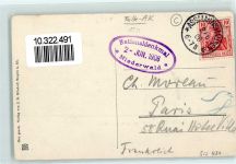 W6220 Rüdesheim am Rhein Stempel Nationaldenkmal 1908 Niederwald Felle, Eugen 1908