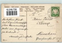 Kind mit einem Blumenstrauß AK Namenstag 1907