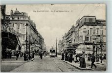 13000 Marseille - La Rue Cannebiere Straßenbahn