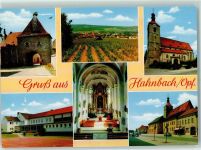 92256 W8451 Hahnbach , Oberpf - Stadttor Kirche AltaransichtSandsportplatz