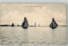 24937 W2390 Flensburg 1910 - Föhrde Segelboote