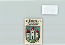 83308 W8223 Trostberg Vignette Wappen Türme Kaffee HAG