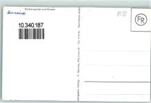 82347 W8139 Bernried , Starnberger See - Kirchenportal Kloster Ort handschriftlich
