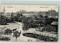 24937 W2390 Flensburg 1907 - Bahnhofsanlage Pferdefuhrwerk