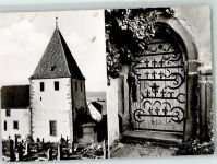 97877 W6980 Urphar - Jakobuskirche 1000jährige Wehrkirche Friedhof Portal