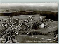 87730 W8944 Grönenbach , Allgäu - Fliegeraufnahme mit Blick auf das Kneippkurheim