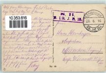 54800 Jarny 1916 - Cafe Feldpost WK I 39. Inf.Div.