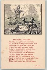 Serie 6 Nr. 1 Baron von Münchhausen v.d. Wiege bis zum Grabe AK Märchen