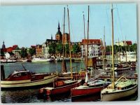 18435 O2300 Stralsund - Hafen Segelboote