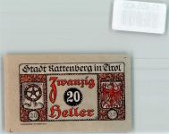 6240 Rattenberg Gebrauchsspuren Notgeld Kassenschein 20 Heller