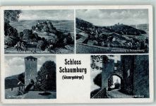 31737 W3260 Rinteln - Schloss Schaumburg Paschenburg der Bergfried Aufgang zur inneren Burg